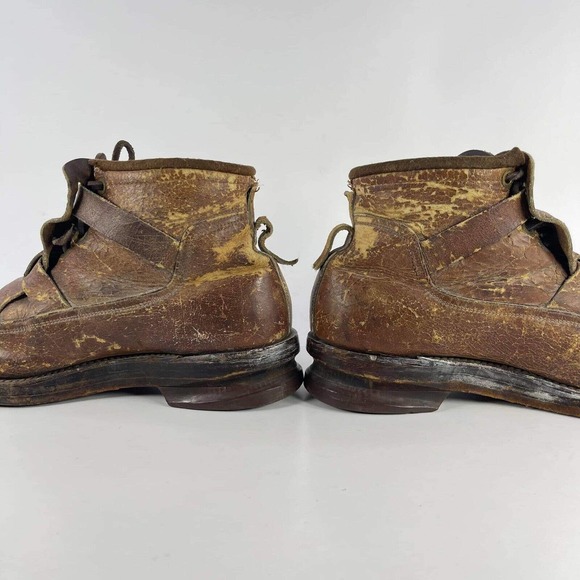 Red Wing Shoes Shoes Vtg Leather Miner Boots Ski Mountaineering Us